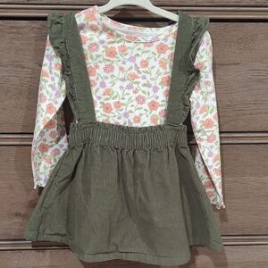 Carter's Floral Print Top And Dress Set